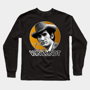 Townes Van Zandt Gold Tribute Long Sleeve T-Shirt